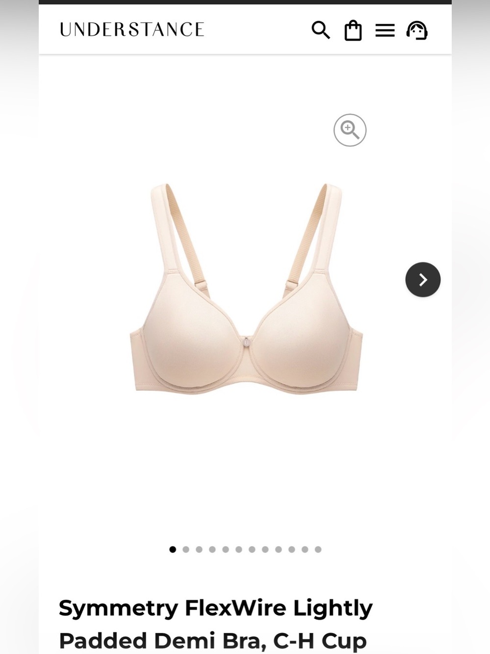 Understance Symmetry Flexwire Lightly Padded Bra 32DDD